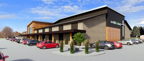 exterior of New Life building project