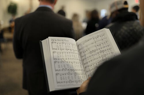 Bible and coffee cup