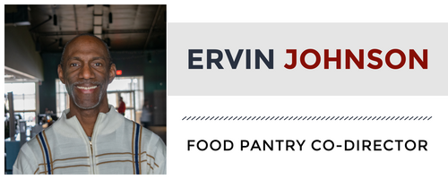 Ervin Johnson is the co-director of the Food Pantry at Manna Fellowship Church.