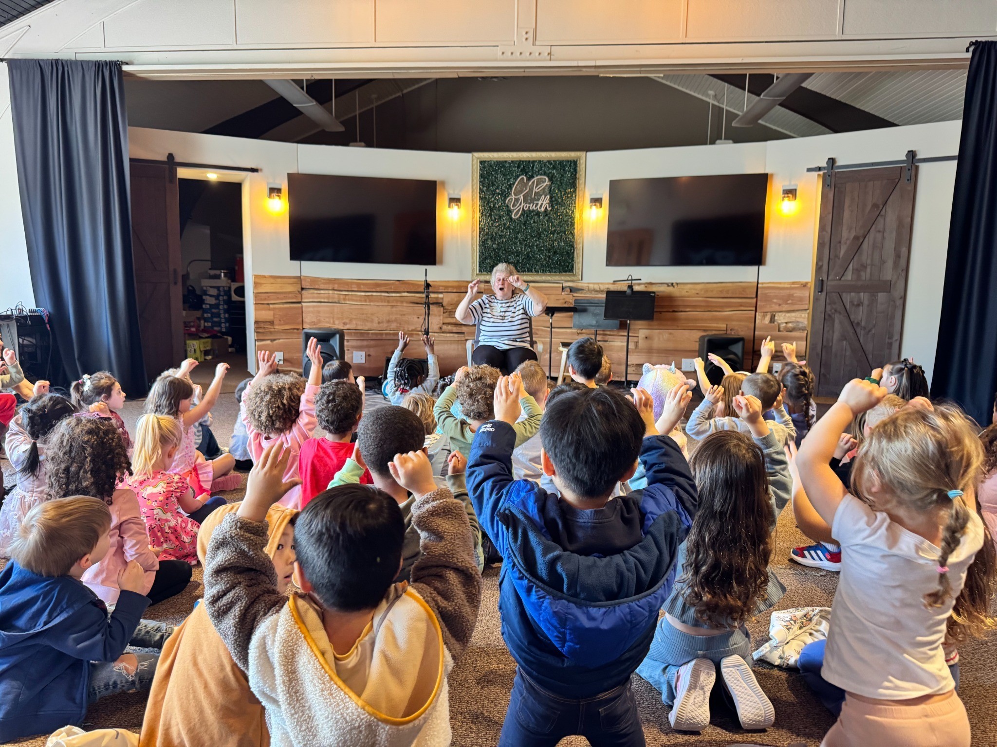 Preschool chapel with Mrs. Sargent