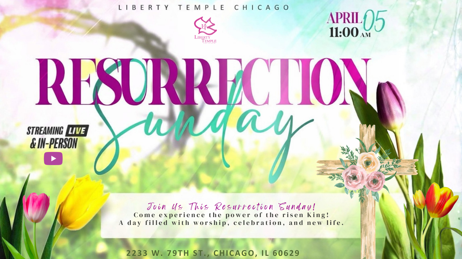 Resurrection Sunday — April 5th, 11:00 AM
