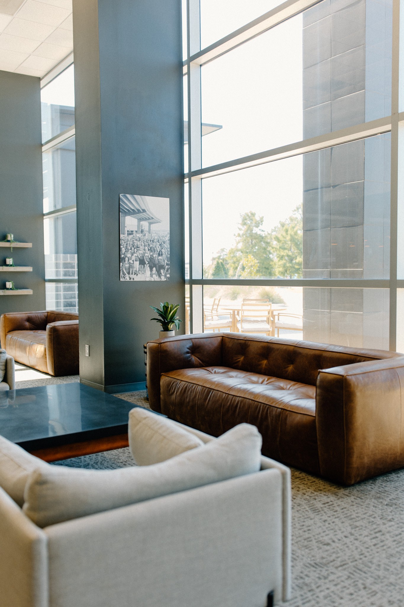 Commons Coffee table and bench seating