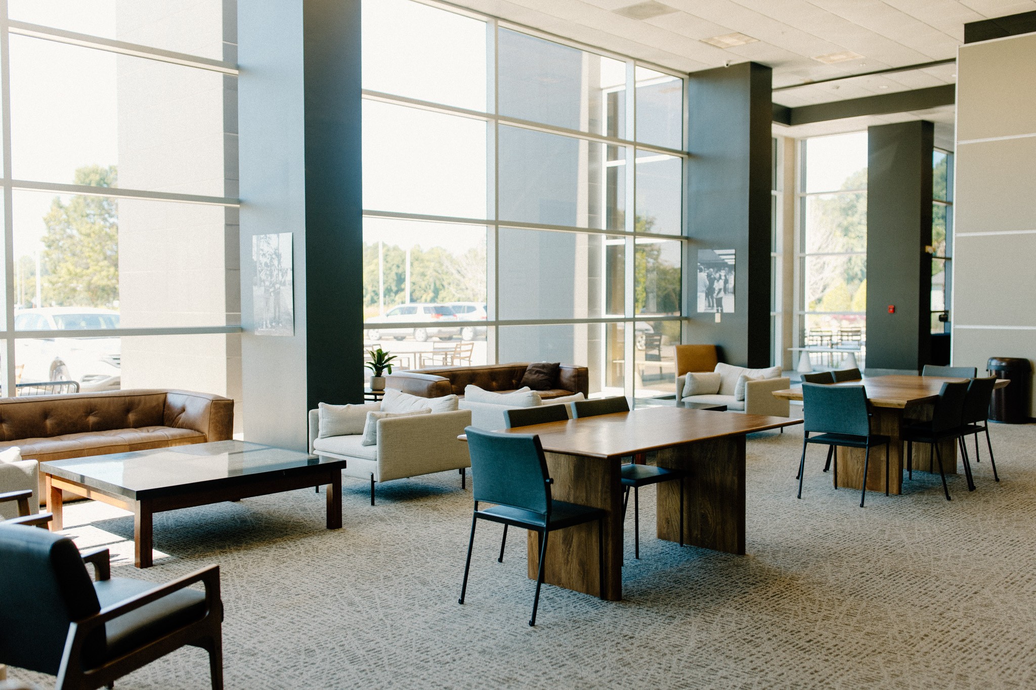 Commons Coffee seating and workspace