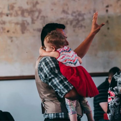 Hispanic man worshipping