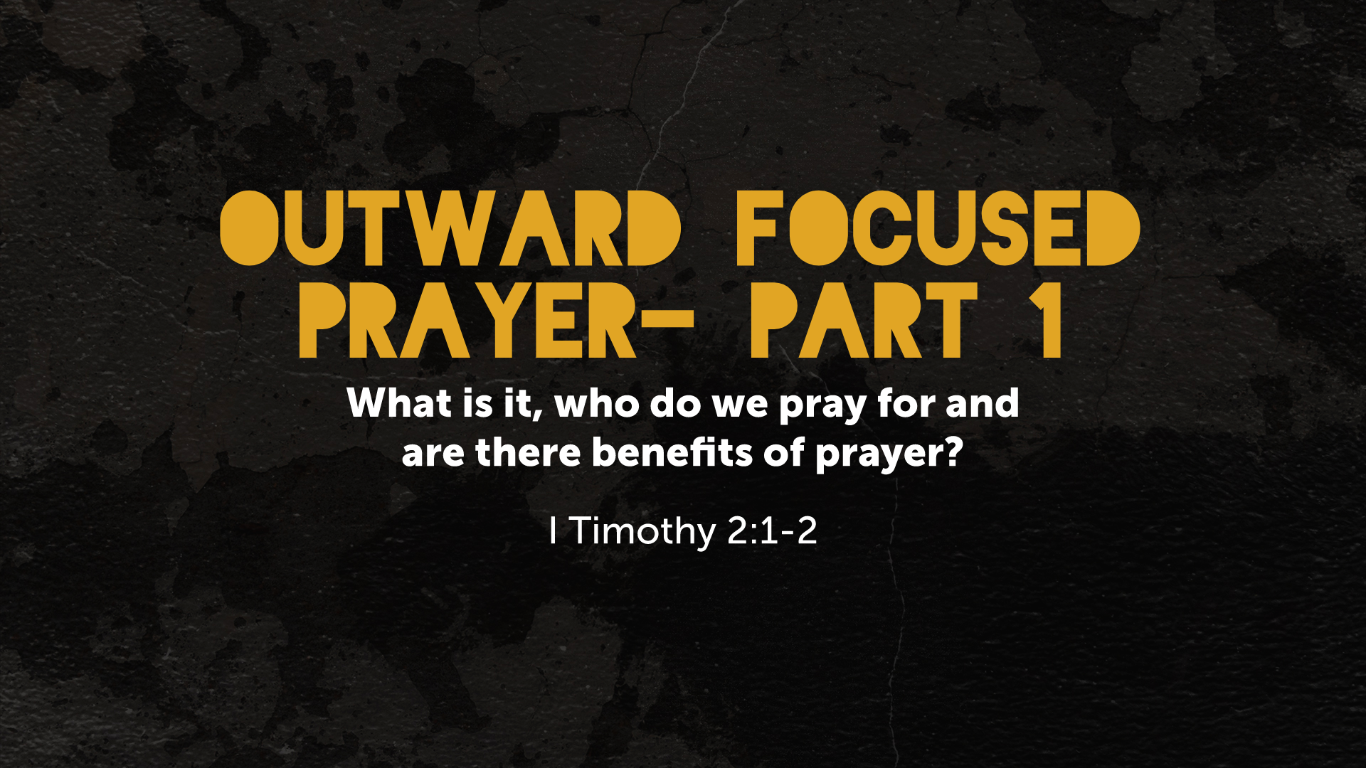The Power of Outward-Focused Prayer | Mission Point Church