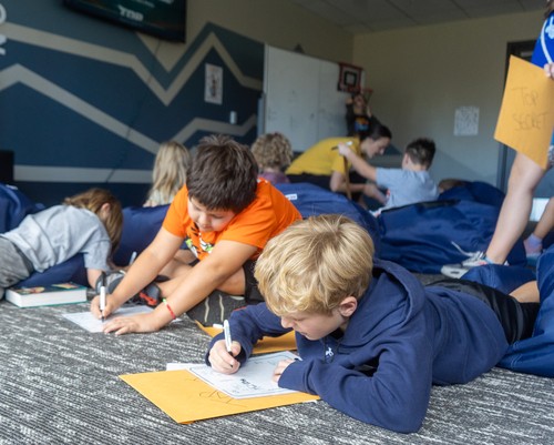 A tower made by a child at One Hope Kids in Littleton, CO.