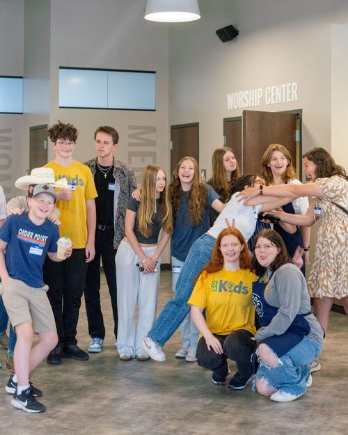 Teens fellowshipping at One Hope Church. 