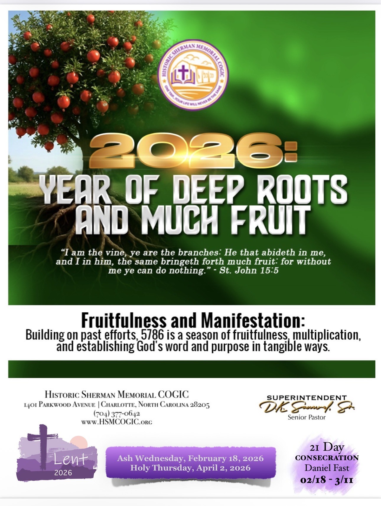 2026 Holy Season Guide - Pt1 | Sherman Memorial Church of God in Christ