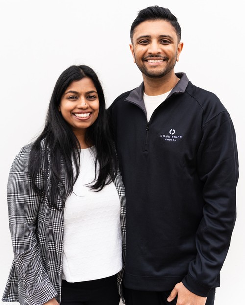 Couple smiling at Commission Church, a great commission church of God in Allen TX.