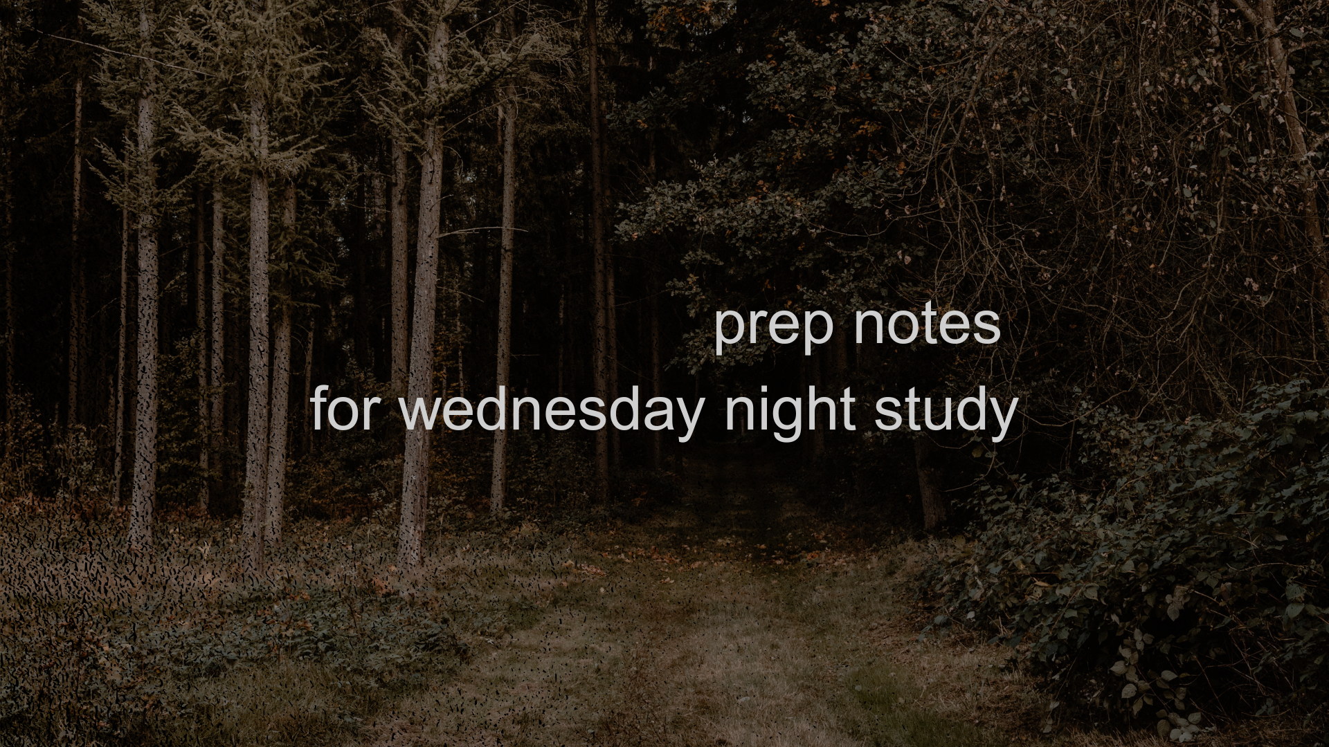 Wednesday Taking Notes Prep Notes - Wednesday, April 22 | Anthem Church