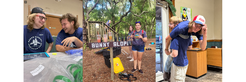 Summer staff being silly.