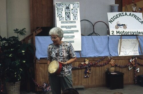Missionary presenting.