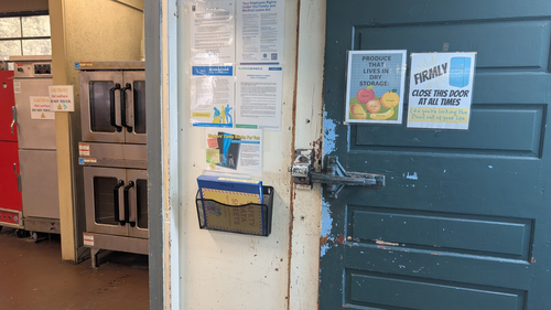 Ovens and Walk-In Fridge.