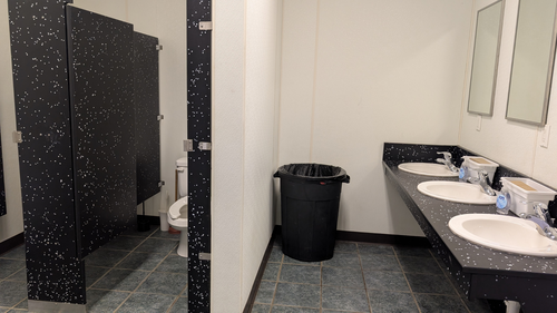 Tipple sinks & Two toilets.