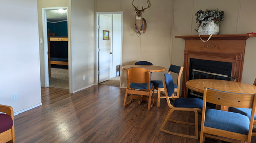 Round tables & Bedroom hallway.