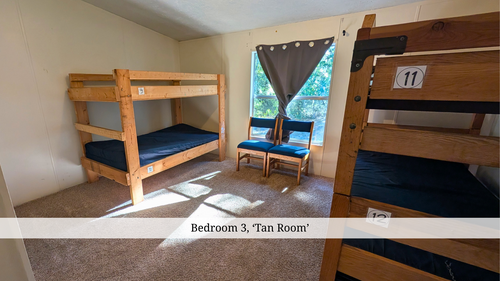 Bedroom 3, 'Tan Room'.