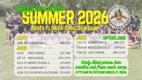 Summer Camp Dates; Email us for more info.