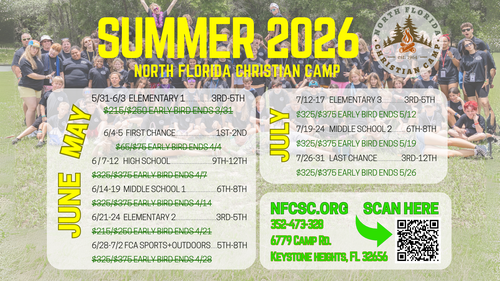 Summer Camp Dates; Email us for more info.