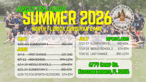 Announcements; call us for information about what're going on at camp.
