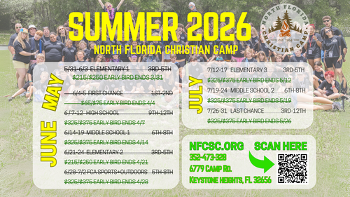 Summer Camp Dates; Email us for more info.