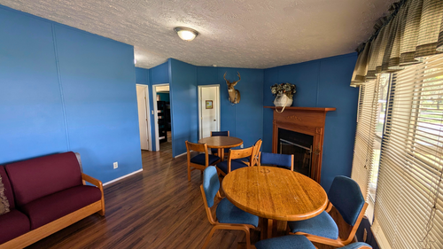 Round tables & Bedroom hallway.
