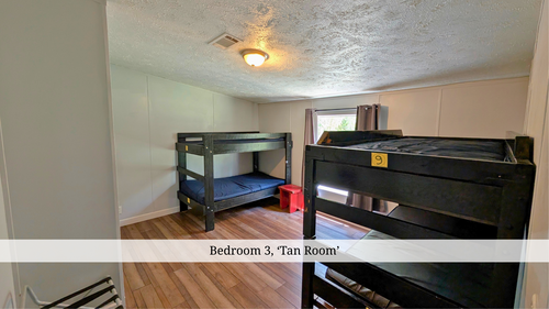 Bedroom 3, 'Tan Room'.