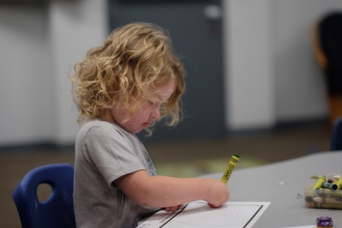 0-3 year olds love the ocean, jungle, and mountain room at New Life church Oak Grove