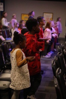 K-5th grade students learn and grow in their own worship, prayer, and message at New Life Church in Oak Grove, MO