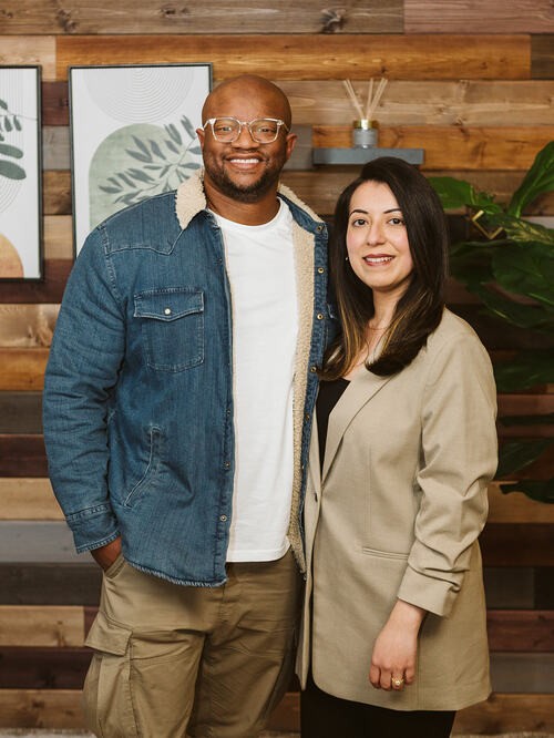 Al Pittman, senior pastor at Calvary Worship Center in Colorado Springs, sitting outside with his wife, Norma.