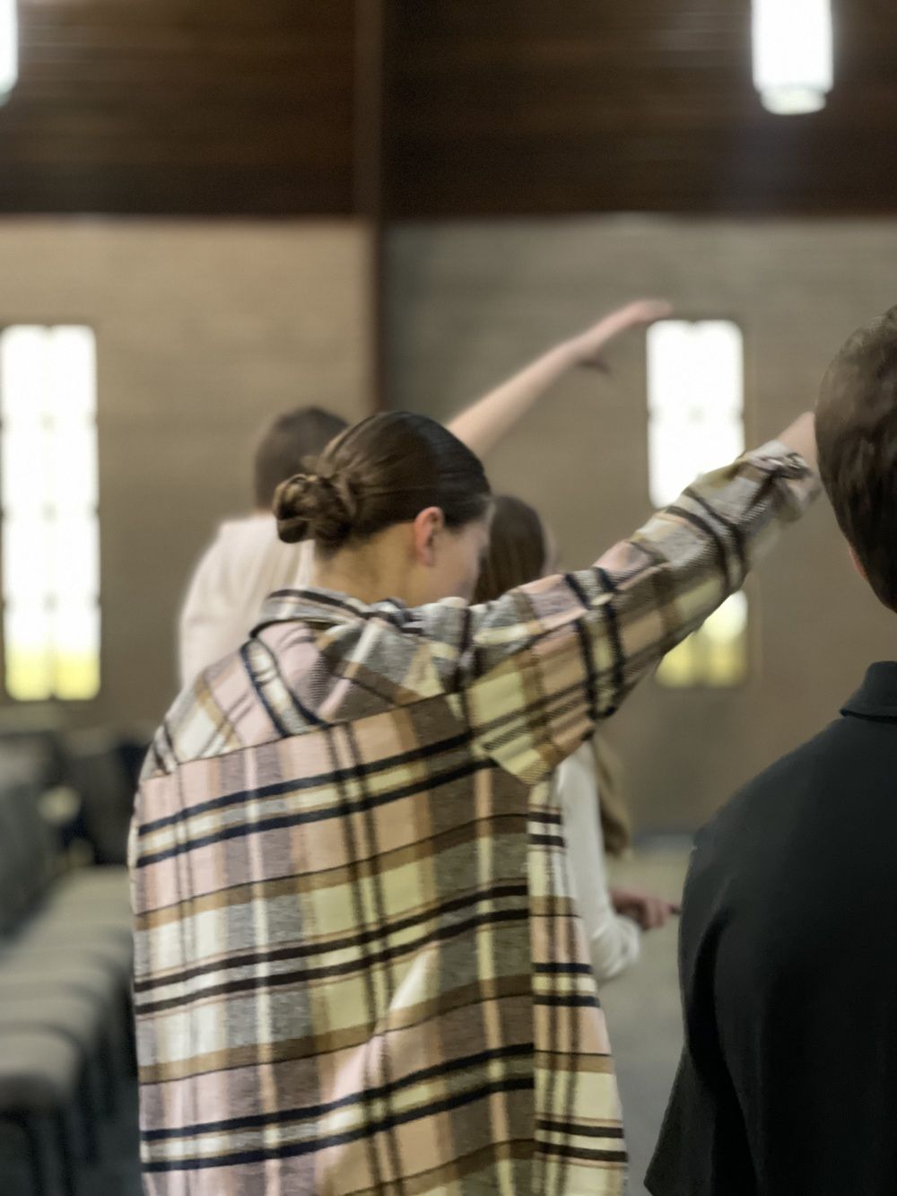 A member of the Epic Church family worshiping
