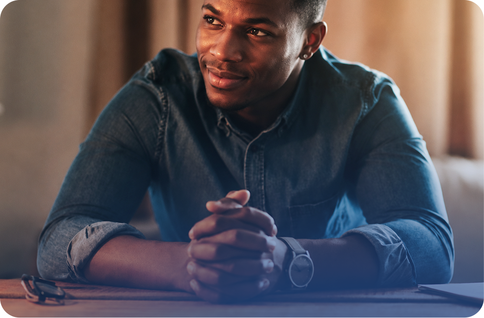 A man praying