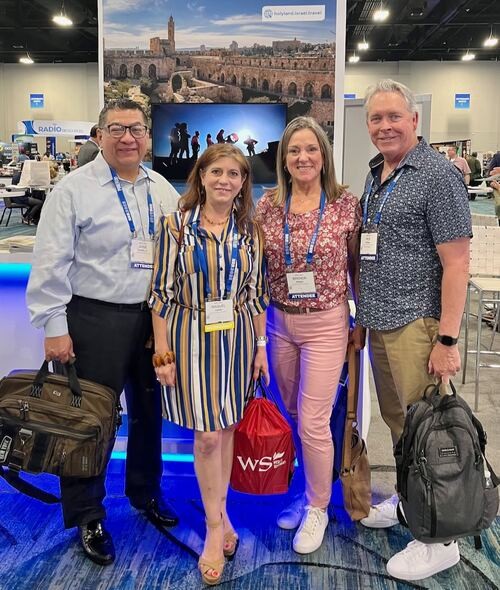 Jose and Raquel Castillo with Rex and Brenda Morgan learning together!