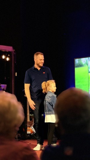 A child participating on stage at One Church