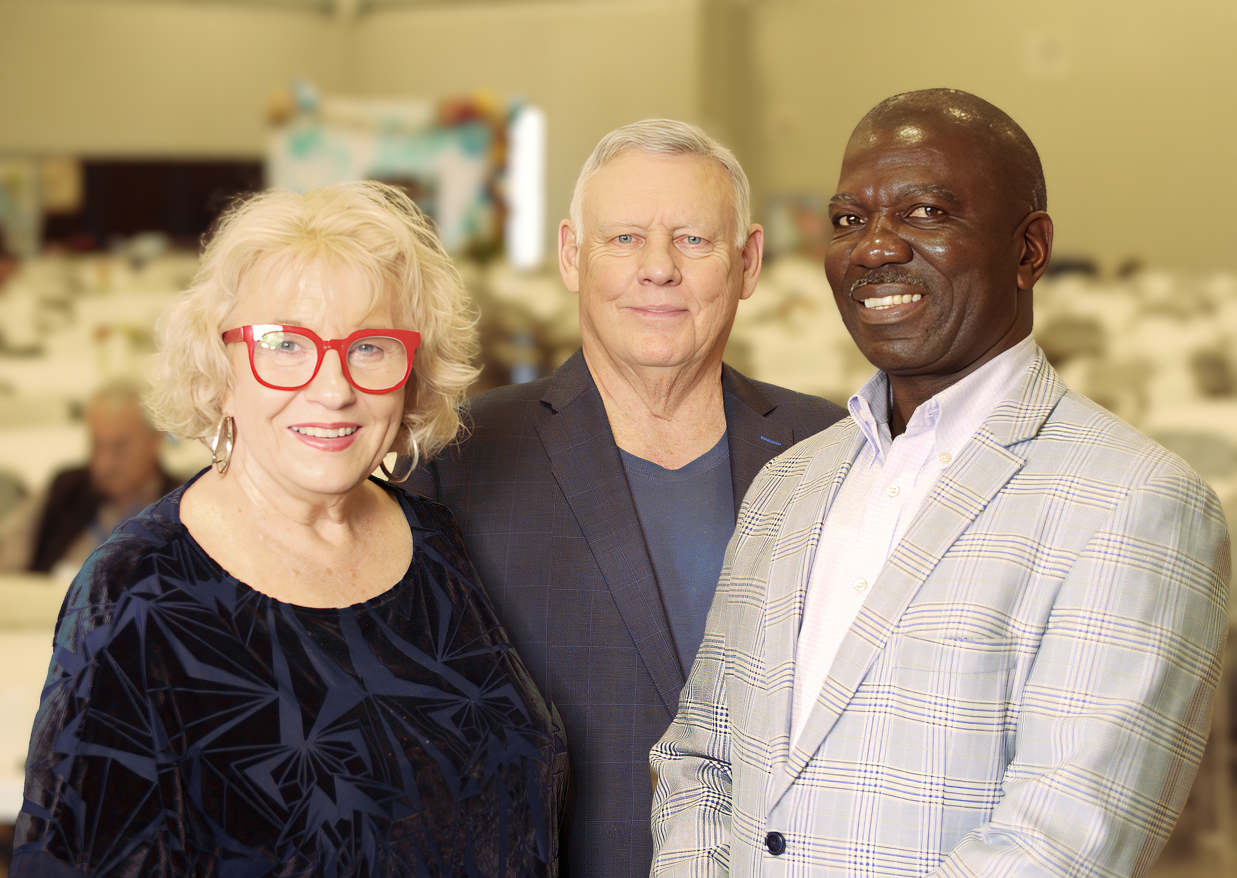 Terry and Reneé Mize with Bornface Davidson