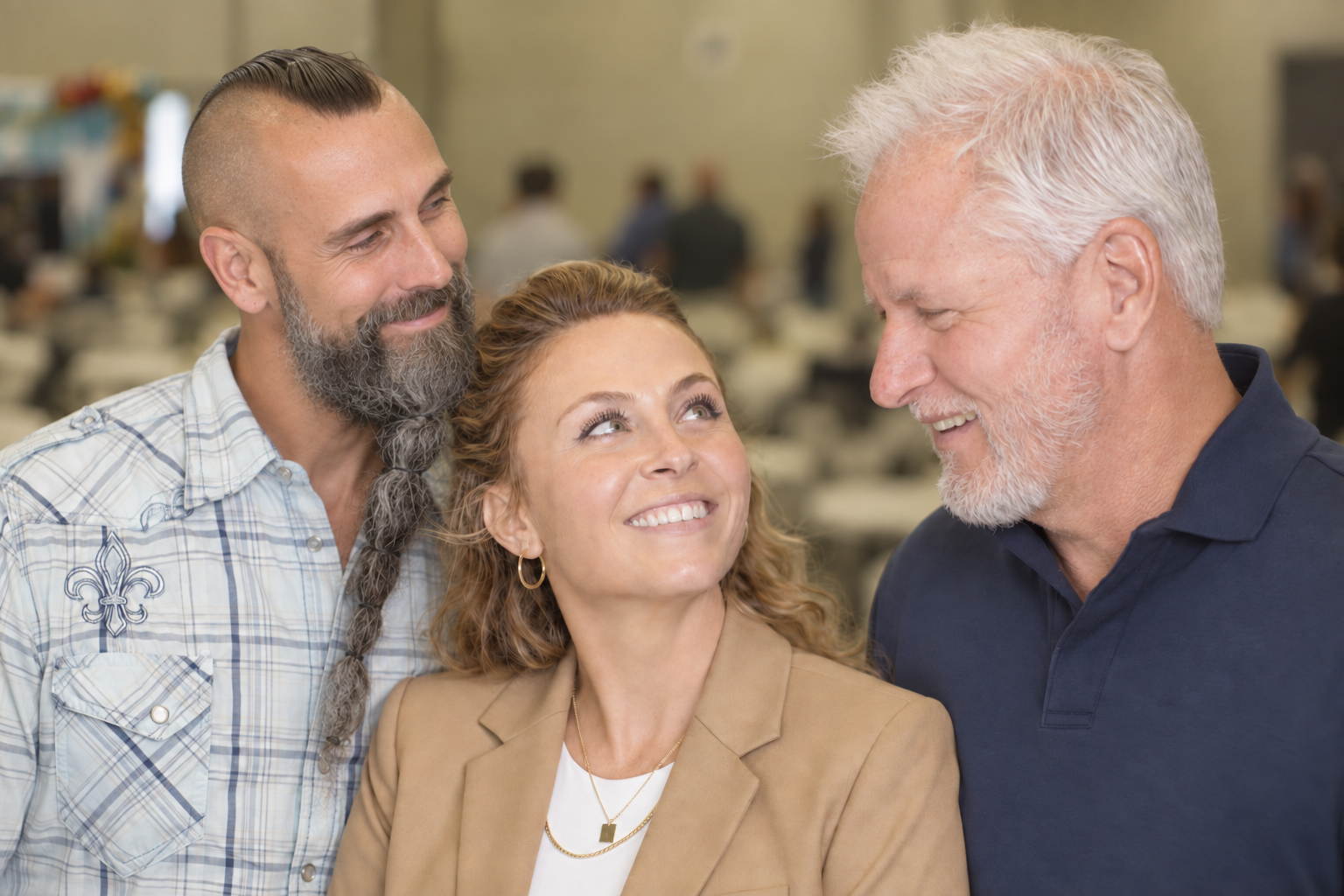 Sterling Osborn, Annie Osborn, and Pastor Rob Stribling