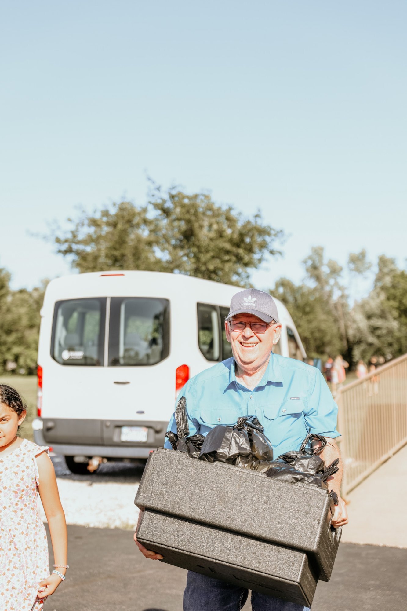 The church van at a SERVE NWA event