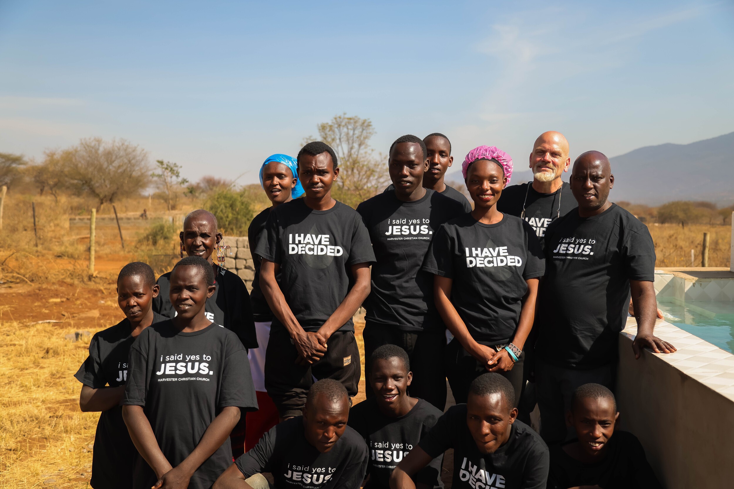 First baptisms at Living Water Transformation Center