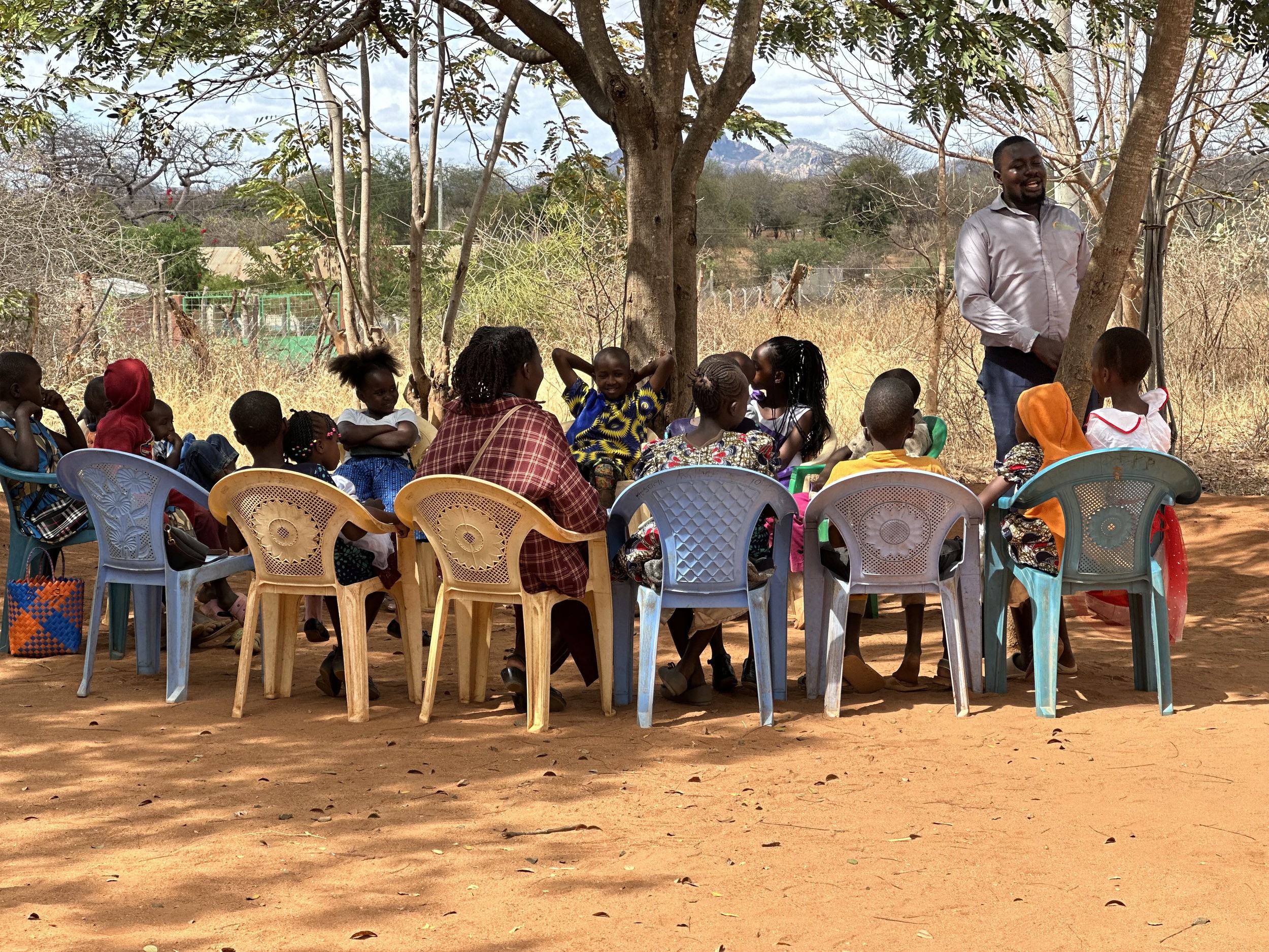 Community gathering in Kitui