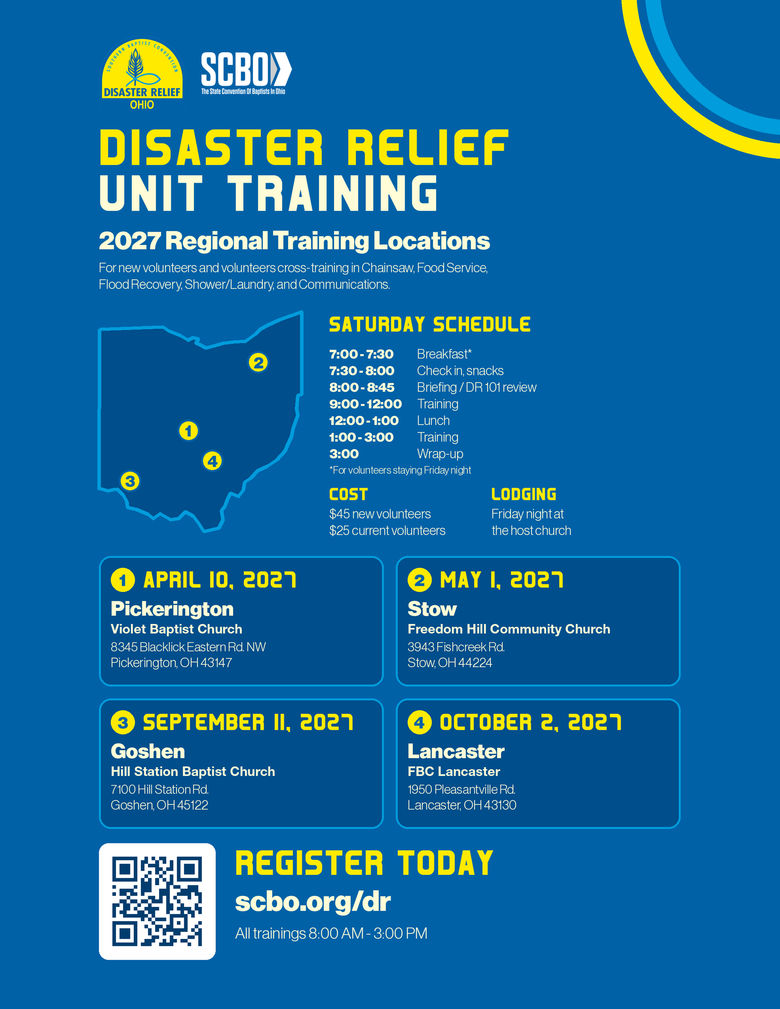 DR training flier