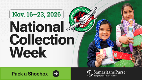 Pack a shoebox opportunity