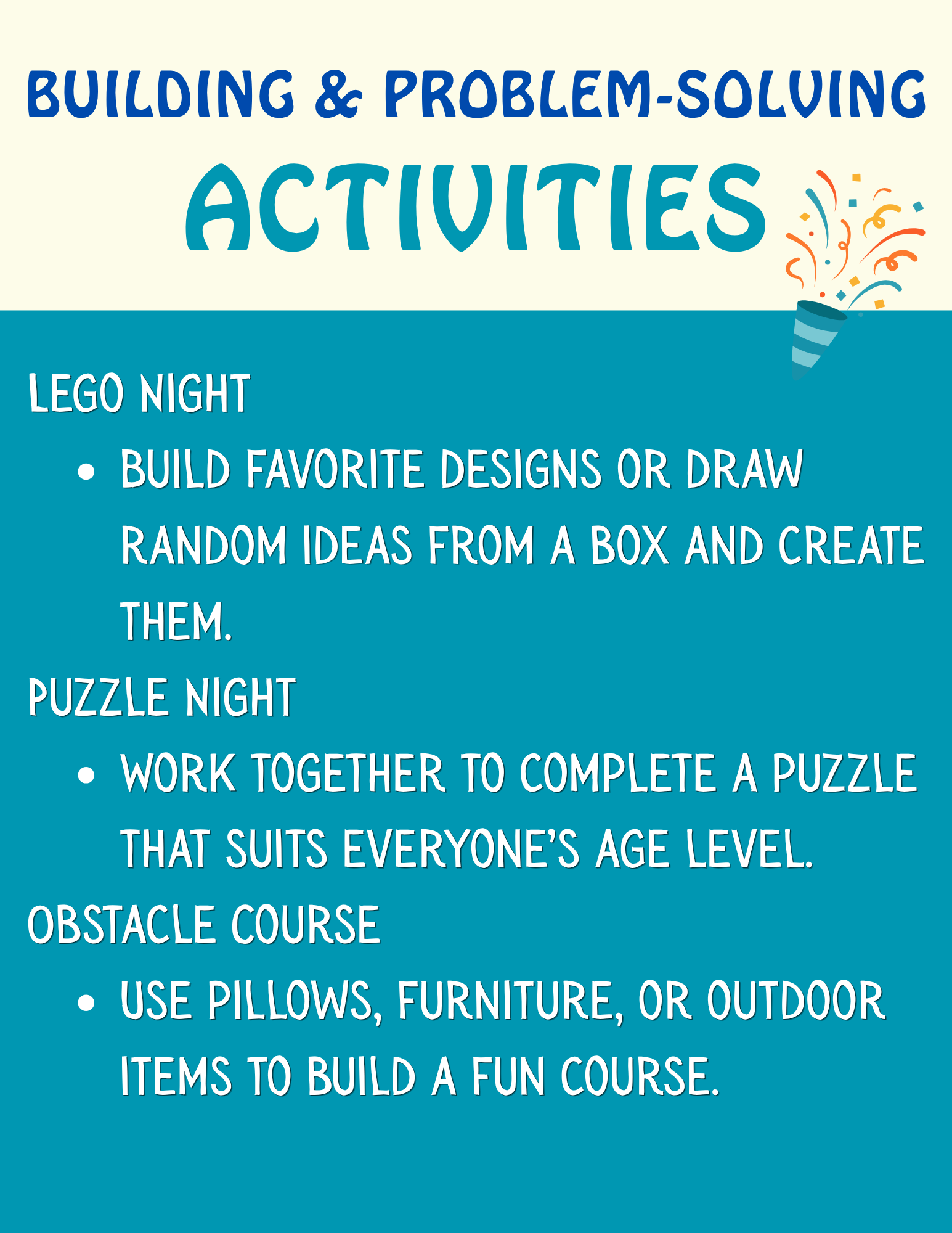 Building and Problem-Solving Activities