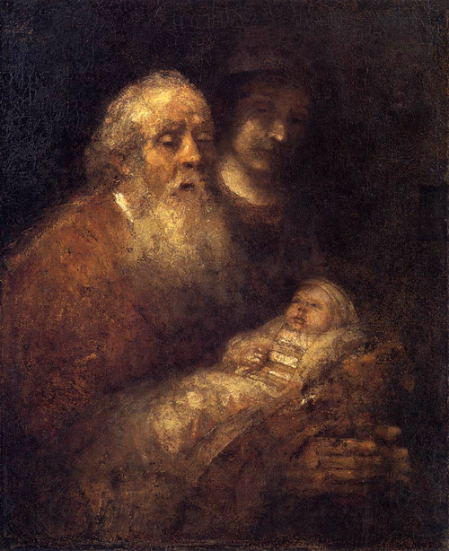 Rembrandt - Simeon at the Circumcision of Jesus