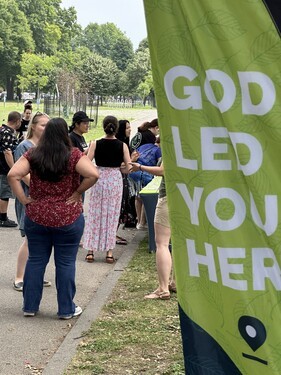 Kids enjoying Vacation Bible School games at Calvary Life Church in Brooklyn