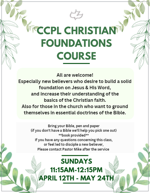 Christian Foundations Course Flyer