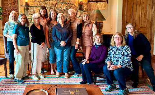 Group photo of the women's book club