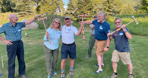 Group at croquet tournament