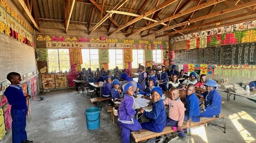 Children in school supported by Zimbabwe Mission Partnership