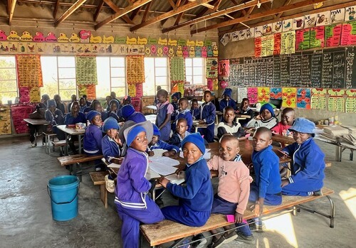 Children in school supported by Zimbabwe Mission Partnership