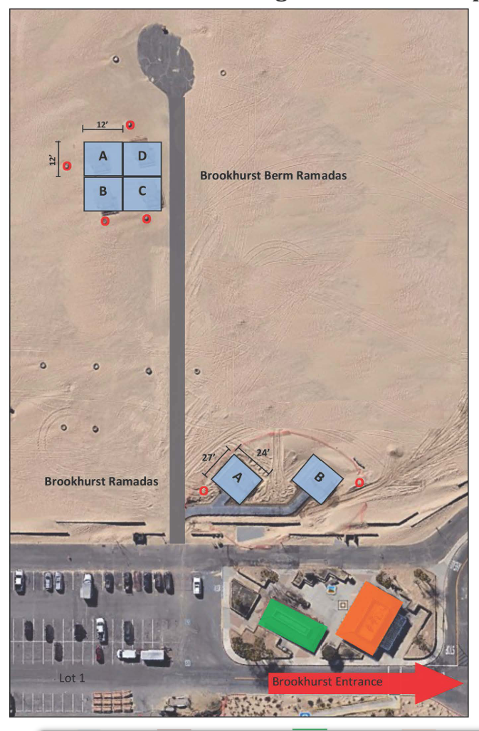 Aerial map showing Brookhurst Ramada A