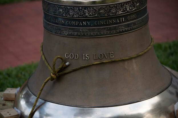 Detail of Trinity-by-the-Cove tower bell